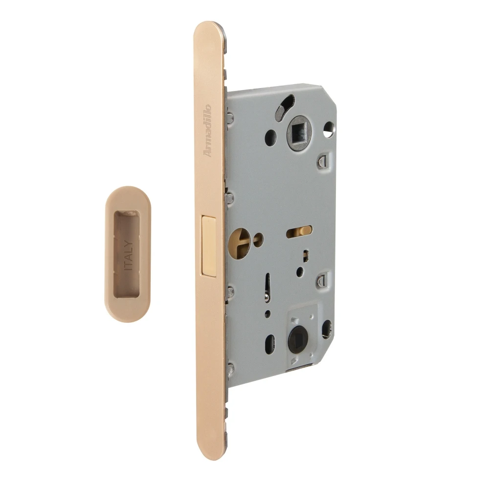 Фото Магнитная защелка WC с ответной планкой GRAVITY.PRO G01.196.50.96 FSG флорентийское золото