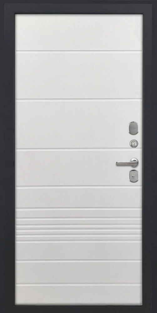 Входная дверь ДвериПРО Модель L-49 ФЛ-700 (10мм, ясень белый) DPRO198010 внутренняя сторона