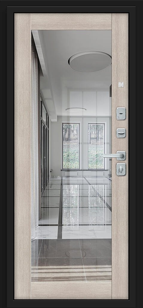 Фото Входная дверь Флэт/BChrome Almon/Cappuccino Melinga BR6169 внутренняя сторона