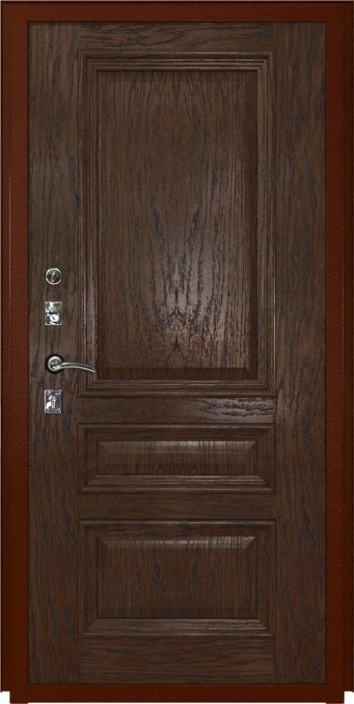 Входная дверь ДвериПРО L-45 Фараон-2 (16мм, мореный дуб) DPRO195841 внутренняя сторона