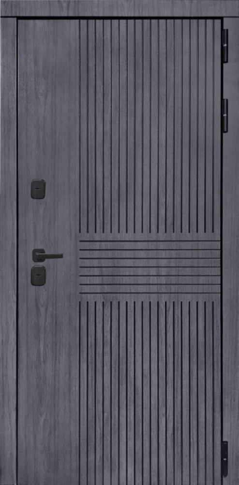 Входная дверь ДвериПРО Берген Фараон-2 (16мм, светлый мореный дуб) DPRO196045 внешняя сторона